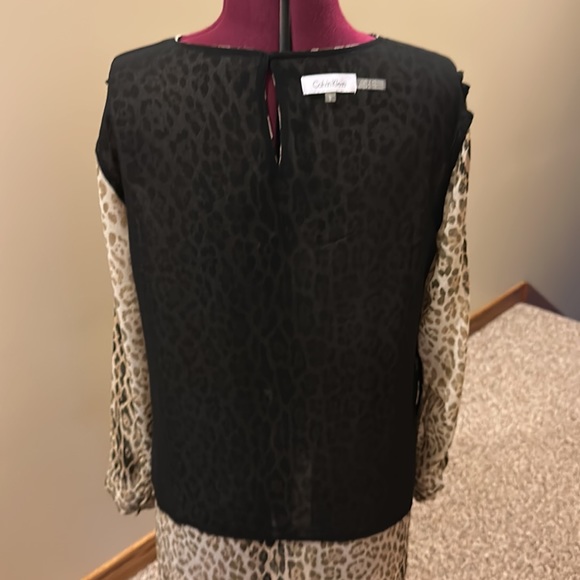 🐆Calvin Klein🐆 Leopard, long sleeve tunic - Picture 11 of 12